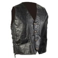 thumbnail image 1 of Diamond Plate GFVEMBPT2X 2X-Large Genuine Leather Biker Vest Pick, 1 of 1