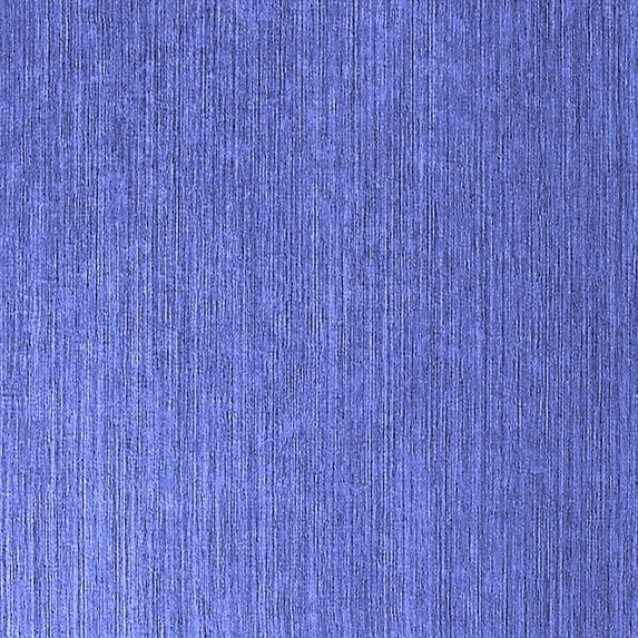 Ahgly Company Machine Washable Indoor Square Solid Blue Modern Area Rugs, 8' Square