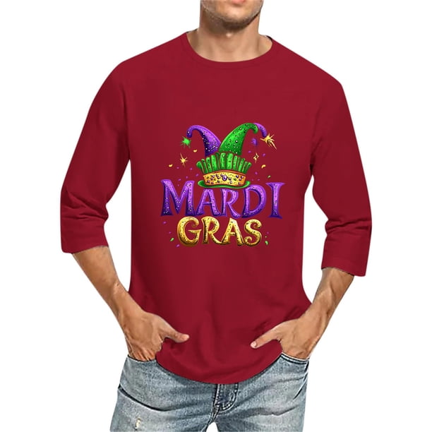 Camisas de Manga Larga para Hombres Imprimir Casual Cuello Redondo Blusa de Manga Corta, Camisas de Lino para Hombres