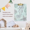 thumbnail image 7 of Coolnut Seahorses Clipboard, Acrylic Standard A4 Letter Size Clip Board with Low Profile Clip for Office, Classroom, Doctor, Nurse and Teacher, 12.5"x9", 7 of 7