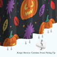 thumbnail image 6 of Halloween Pumpkin Shower Curtains,Reusable Ghost Boo Bathtub Curtains with Hooks Retro 72x72 in Polyester Bathroom Curtains for Bathroom Bathtub Autumn Holiday, 6 of 6