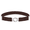 Brown, variant on Kids Toddlers Baby Adjustable Elastic Stretch Belt with Silver Twisted Buckle - 5095-Black