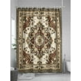 thumbnail image 5 of Fsddascl Brown Floral Shower Curtain Set - Standard 72" x 72" Washable Bathtub Curtain with 12 Hooks, Bohemian Vintage Ethnic Tribals Waterproof Fabric Stall Shower Curtains for Bathroom/Bathtub, 5 of 6