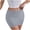 Gray, variant on Qiopertar Women's Summer Casual Solid Color Elastic Waist Short Skirt Pencil Skirt with Pockets Fashion Comfy Stretchy Mini Skirt, Navy M