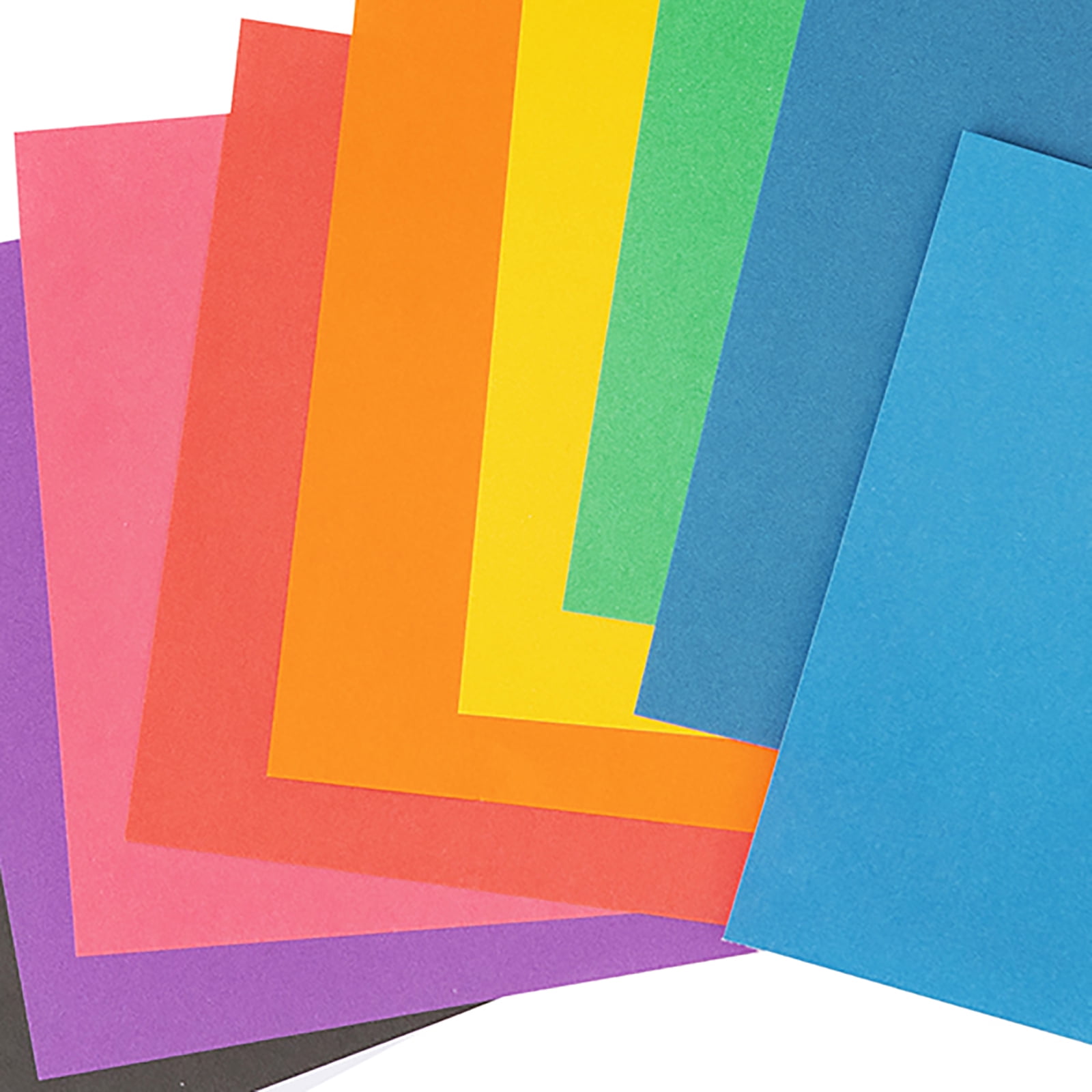 Colorbok Primary Multicolor Card Stock Paper Photo Mats, 4.5" x 7.25", 67 lb./100 gsm, 100 Sheets