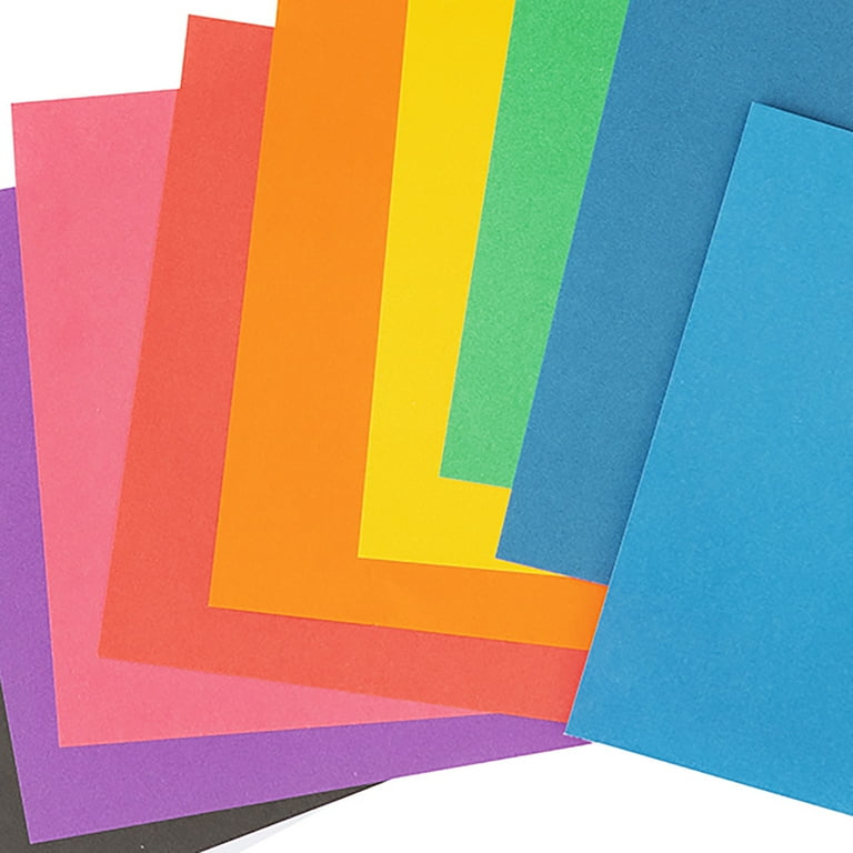 Colorbok Primary Multicolor Card Stock Paper Photo Mats, 4.5