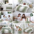 thumbnail image 6 of Dark Green Bedding 3 Piece Duvet Cover Set Twin Size, Modern Gradient Vertical Stripes Geometric Soft Microfiber Comforter Cover with Zipper Closure & Pillowcases, Wrinkle & FadeResistant Quilt Cover, 6 of 9
