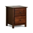 thumbnail image 6 of Grain Wood Furniture Shaker 2-Drawer Bedside Nightstand, Solid Wood with Cherry Finish, 6 of 8