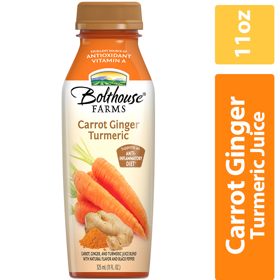 Bolthouse Farms Carrot Ginger Turmeric Vegetable Juice, 11 oz Walmart