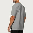 thumbnail image 5 of ZyeKqe Mens T-Shirts Short Sleeve Crew Neck Loose Comfy Solid Color Summer Tops, 5 of 9