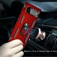 thumbnail image 5 of For Motorola Moto Edge 5G 2024 Hybrid Durable 360 Degree Rotatable Ring Stand Holder Kickstand Fit Magnetic Car Mount Cover ,Xpm Phone Case [ Red ], 5 of 8