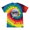 Reactive Rainbow, variant on Wild Bobby, Full Moon Dire Snow Wolf Animal Lover Tie-Dye T-Shirt