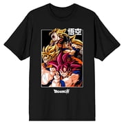 Dragon Ball Goku Super Saiyan Character Mens Black T-Shirt-Large