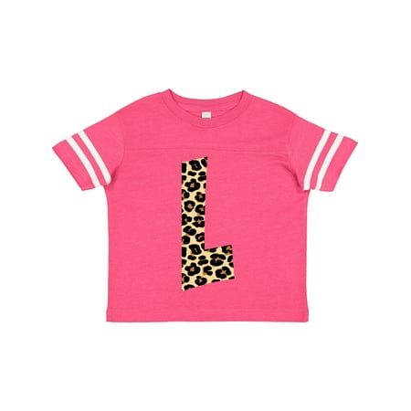 

Inktastic Leopard Print Letter L Gift Toddler Boy or Toddler Girl T-Shirt
