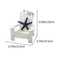 thumbnail image 3 of Ohmyroo Beach Chair Figurine Decoration for Home Office Desk Shelf Beach Theme Decorative Ornament, 3 of 6