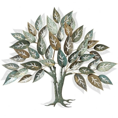 Lilian - Earthy Leaflets - Metal Tree Wall Sculpture