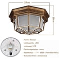 thumbnail image 2 of Luz LED de Techo para Exteriores de 12W Con Sensor de Movimiento Ormromra Color Bronce, 2 of 2