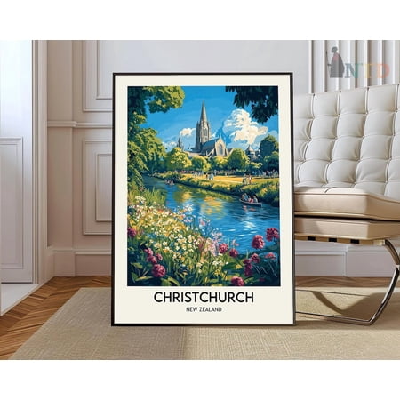 Christchurch New Zealand Cityscape Wall Art Travel Photo Print Unframed Paper Print