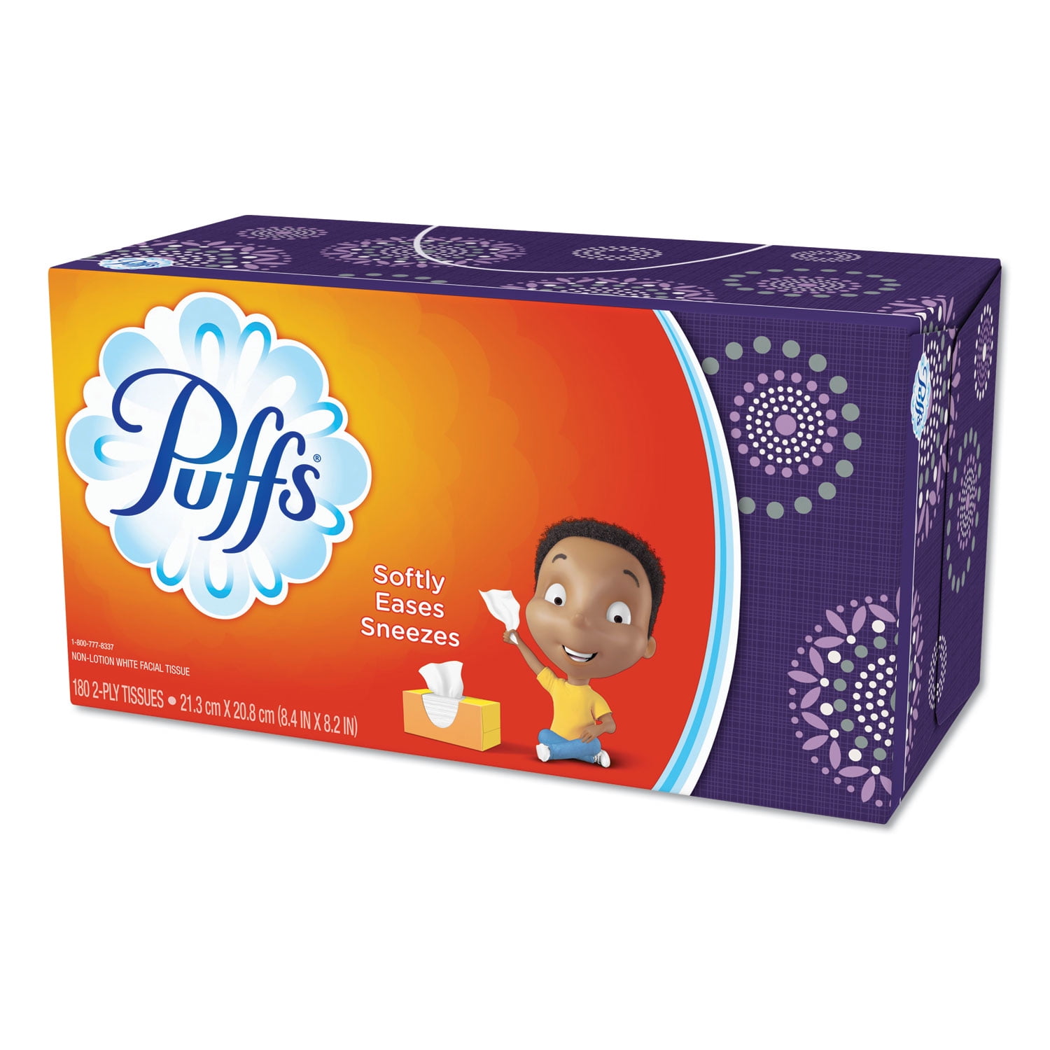 White Facial Tissue, 2ply, 180 Sheets/box, 24 Boxes/carton