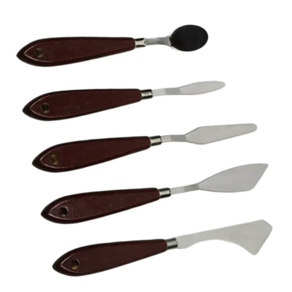 5 Pcs/Set Painting Scraper Set Painting Spatula Set Painting Scraper Painting Tool Painting Accessories for Oil Painting