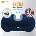 thumbnail image 2 of Sunshine Pillows Ergonomic Travel Neck Pillow, Cervical Neck Support, Navy Blue, Medium, 2 of 12