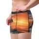 thumbnail image 2 of Balery Sunset Dancing Dolphin B Calzoncillos bóxer para hombre, ropa interior de algodón suave y transpirable con cinturilla de nailon-Large, 2 of 5