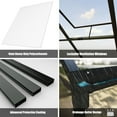 thumbnail image 2 of EASYHAWK 8x10 FT Greenhouse for Outdoors, Polycarbonate Green House with Quick Setup Structure and Roof Vent, Aluminum Large Walk-in Greenhouse for Outside Garden Backyard, Black, 2 of 8