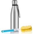 thumbnail image 2 of Stainless Steel Water Bottle, 500ml Water Bottle BPA Free, 12 Hrs Hot/24 Hrs Cold, Leakproof Water Flasks(Silver), 2 of 5