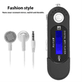 thumbnail image 2 of MP3 Player with Earphone 8GB, Portable Music MP3 USB Player with LCD Screen FM Radio for Walking Running (Black), 2 of 5