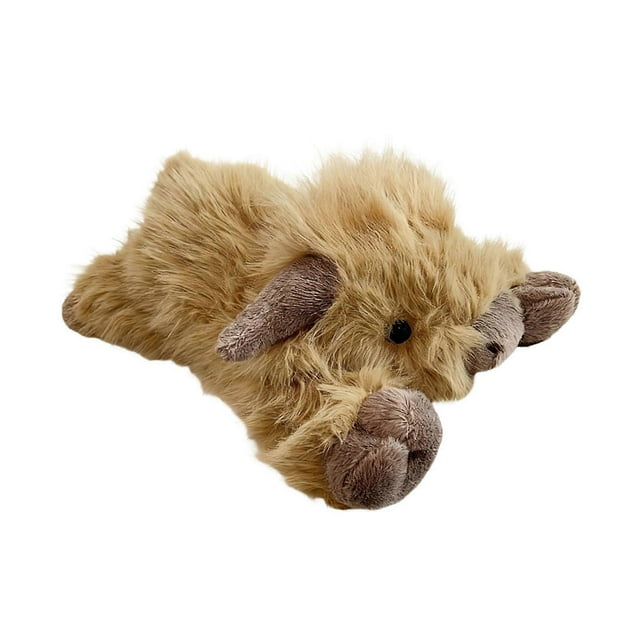 Highland Cow Plush Toy 45cmLong Hair Scottish Cow Stuffed Animal Soft