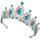 thumbnail image 2 of KAKOWELY Tiara nupcial de cristal, corona, tiara, tocado de boda, diadema de cumpleaños, accesorio para el cabello, 2 of 3