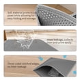 thumbnail image 5 of Cat Litter Box + Mat, Fully Enclosed Large Covered Kitty Toilet with Drawer Tray & Top Sifting Grate, Odor Control Design, 21.7*13.8in, 5 of 5