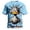 Light Blue, variant on Mens Crew Neck Short Sleeve Graphic T-Shirts Funny Print Soft Casual Streetwear Novelty Oversized Tee Shirt