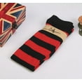 thumbnail image 2 of Kmbangi Women Striped Thigh High Stockings Plus Size Over The Knee Socks, 2 of 2