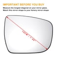thumbnail image 3 of Reemplazo de vidrio de espejo retrovisor derecho calefaccionado con respaldo para NISSAN Qashqai J11/X-TRAIL, 3 of 6