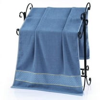 Oggfader Bath Towels on clearance Cotton Large Size 28 X 55 Inches Large Bath Towels Super Absorbency Compact Expeditious Drying And Lightweight Ideal For Gym Travel Blue