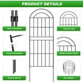 thumbnail image 3 of Decorative Garden Fence .in(H) x .ft(L) Animal Barrier Fence Rustproof Metal Fencing for Yard Dog Rabbits Wire Section Garden Edging Border for Yard Patio Garden, 3 of 7