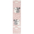 thumbnail image 2 of SAFAVIEH Carousel Kids Hugging Koalas Runner Rug, Pink/White, 2' x 8', 2 of 10