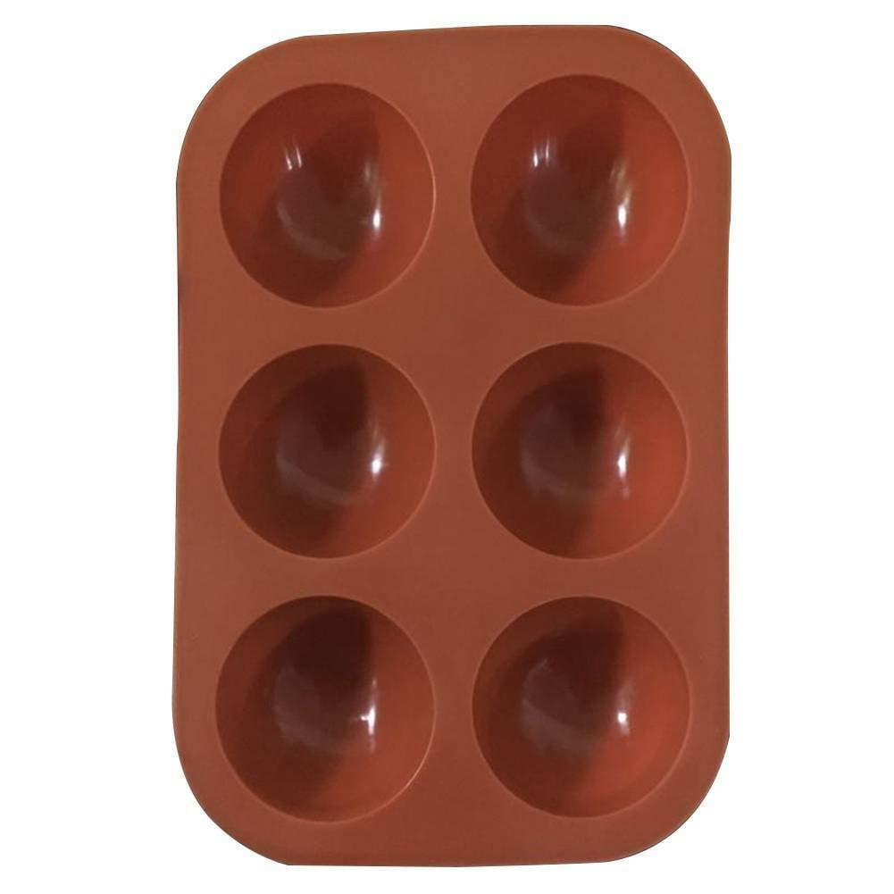 Details about   6 Cavity Half Ball Sphere Cake Silicone Mold Muffin Chocolate Baking Pan Mould 