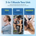 thumbnail image 3 of Estimulador muscular TENS Unit EMS GOBOK KRES1020 con 28 modos, 3 of 8