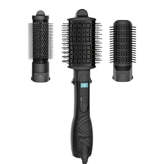 Conair The Curl Collective 3-in-1 Blowout Kit, 3 Interchangeable Brush Attachments to Create Your Perfect Blowout NPTCCB01