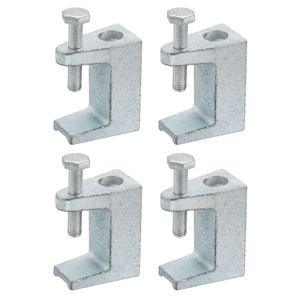 Uxcell 4 Pack Beam Clamp, 1.77 Inch Wide Jaw Opening C Clamps Metal Tiger Clamp