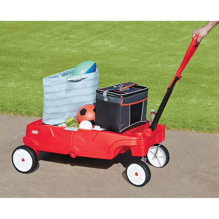 Little Tikes Lil' Wagon – Red And Black, Indoor and Outdoor Play, Easy  Assembly, Made Of Tough Plastic Inside and Out, Handle Folds For Easy  Storage 