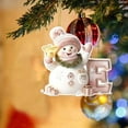 thumbnail image 4 of PEIBang Cute Snowman Christmas Tree Ornaments,2D Acrylic Hanging Ornaments Winter Decorative Snowman Pendant for Indoor Outdoor Decor, 4 of 5