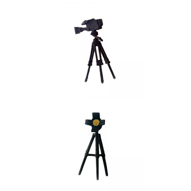 Paquete de 2 1:64, Equipo Fotográfico, Decoración de de Jardín de Hadas de Tren
