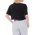 thumbnail image 5 of MixMatchy Women's Basic Solid Boxy Short Sleeve Crop Top, 5 of 6