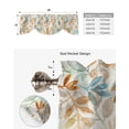 thumbnail image 5 of Autumn Watercolor Hand-Painted Leaves Kitchen Valance Curtain Window Valance for Living Room Bedroom Tie Up Valance Curtain, 5 of 6