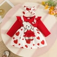 thumbnail image 2 of Zshosam Toddler Dresses Girl Dress Fancy Prom Long Sleeve Dresses Size 3 6 Months,(Red 3-6 Months), 2 of 8