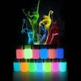 thumbnail image 2 of MANNYA 8 Color 15g Luminous Resin Pigment Kit Glow In the Dark Powder Pigment Colorant Dye Fluorescent Resin Jewelry Making, 2 of 19