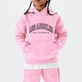 thumbnail image 4 of Gubotare Baby Hoodie Girls Kids Hoodies Girls with Pocket Letter Graphic Print Hoodie Long Sleeve Sweatshirt Pullovers Size 18 24 Months (Pink,18-24 Months), 4 of 5